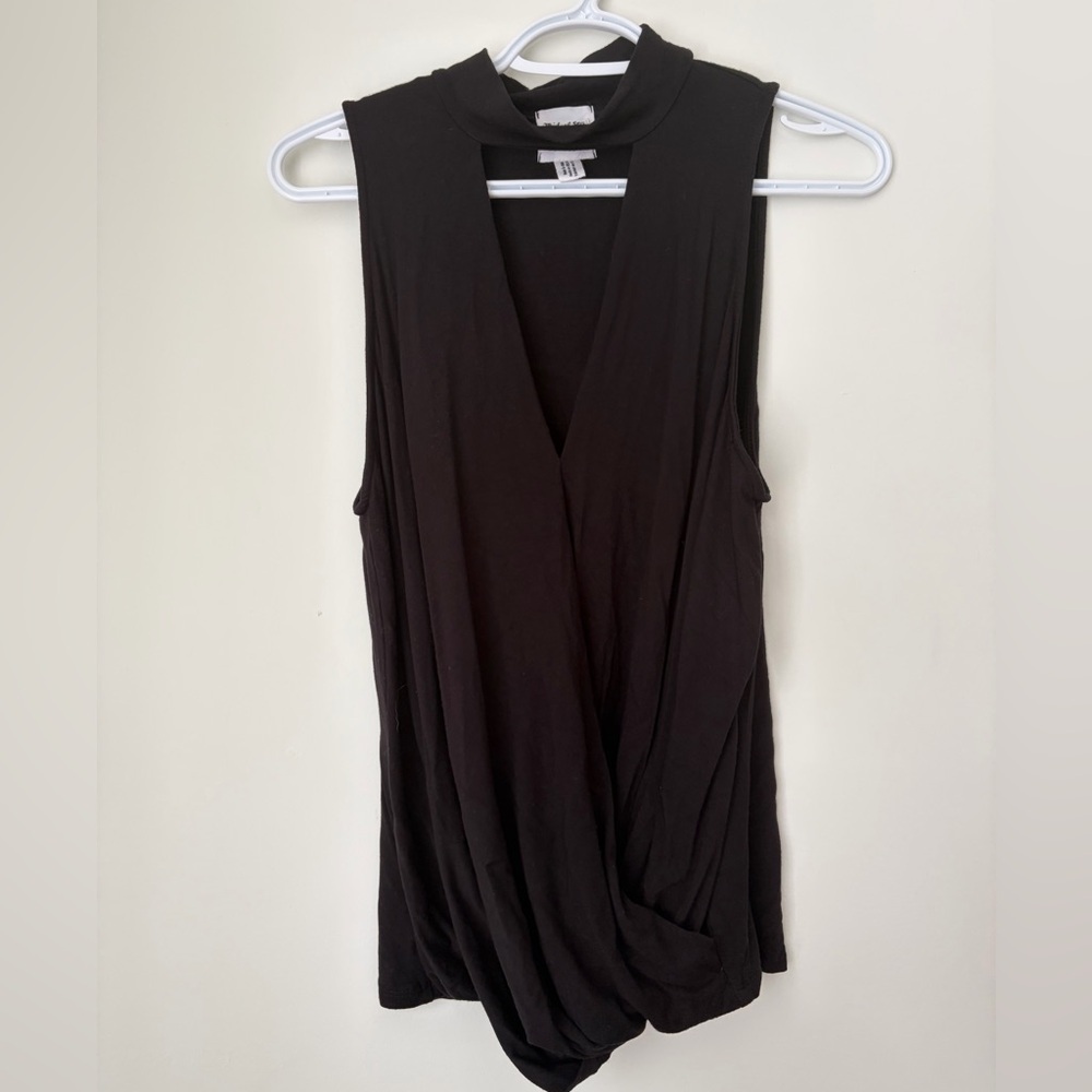 Michael Stars for Anthropologie Black Sleeveless Tank Top